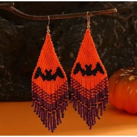 Halloween Handmade Ear Jewelry Beads Decor Bat Pattern Dangle Earrings Cartoon Style Ghost Festival Ear Ornaments Approximate Measurements: Length: 4.33 Width: 1.38 Refer To Pictures For Details, Item Sold As Pictured. Note That Color Might Vary Due To Lighting And Other Elements. This Are Handmade Pieces And Might Have Imperfections Or Slight Size Difference. Love The Item But Not The Price? Always Accept Reasonable Offers! Bundle. Fast Shipping! Tags: Halloween, Bath, Scarry, Party, Costume, Halloween Earrings Beaded, Halloween Beaded Jewelry, Halloween Bath, Beads Decor, Sterling Silver Flower Earrings, Holiday Beading, Bat Pattern, Beadwork Designs, Halloween Beads