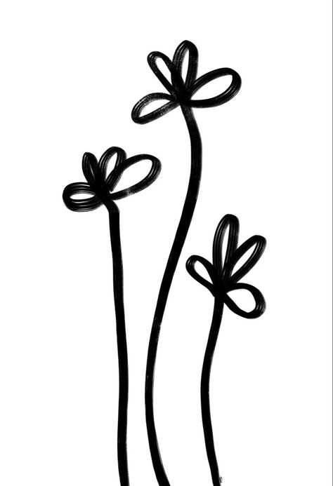 Abstract T Shirt Design, Flower Minimalist Drawing, Tattoo Flower Designs, Plant Digital Art, Mens Face Tattoos, Minimal Flower, Simple Tattoos For Guys, Plant Icon, One Piece Tattoos