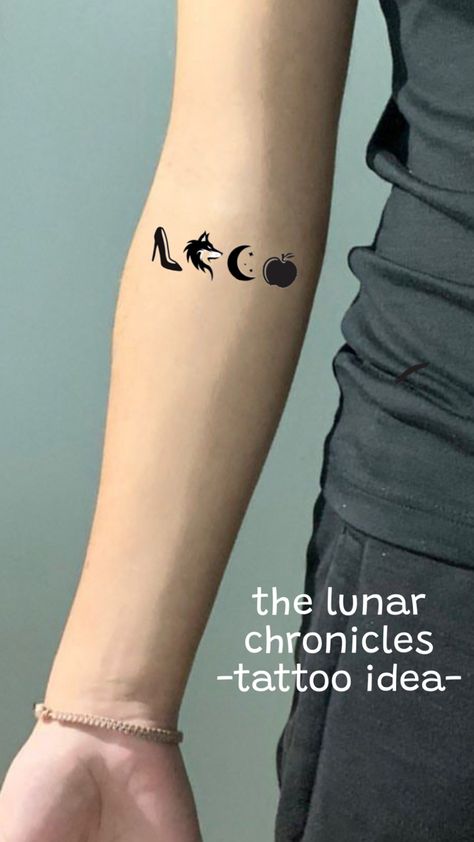 the lunar chronicles tattoo idea marissa meyer The Lunar Chronicles Tattoo, Lunar Chronicles Tattoo Ideas, Lunar Chronicles Tattoo, Cinder Aesthetic Lunar Chronicles, The Lunar Chronicles Aesthetic, Lunar Chronicles Stickers, The Lunar Chronicles Books, The Lunar Chronicles Books Covers, Marissa Meyer