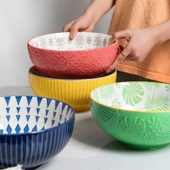 Mixology Set, Large Salad, Large Salad Bowl, Ceramic Techniques, Creative Personality, Food Display, Ceramic Spoons, Noodle Bowls, Stoneware Ceramics