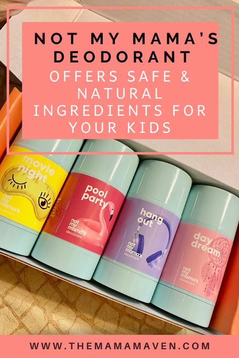 Not My Mama's Deodorant Offers Safe and Natural Ingredients for Your Kids - The Mama Maven Blog Kids Deodorant, Deodorant Aluminum Free, Good Read, Aluminum Free Deodorant, Dream Pools, Body Odor, Keeping Healthy, Girly Stuff, Be Safe