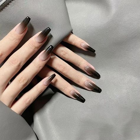 Coffin Nails
Fake Nails
Printed Nails
False Nails
Manicure Trends
2024NailTrends
Fashion Nails
Ballerina Nails
DIY Nails
Nail Art Ballet Nails, Filmy Vintage, Nagel Tips, Goth Nails, Black Gradient, Gradient Design, Dream Nails, Nail Extensions, Nail Manicure