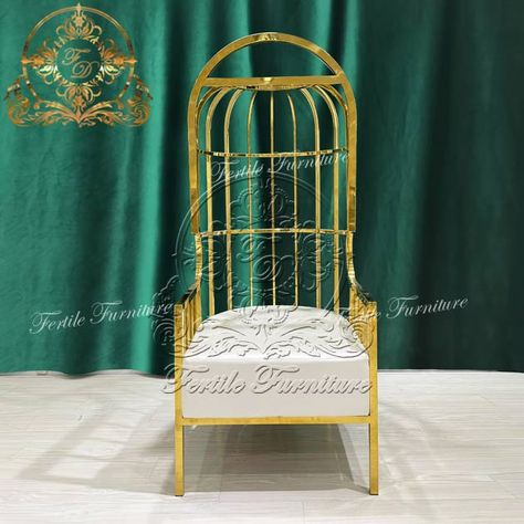 Dining Room Chair Leather Birdcage Chair - Birdcage Chair, Stainless Steel Chair, Leather Dining Room Chairs, Wedding Furniture, Dining Room Chair, Wedding Chairs, Leather Chair, Home Wedding, Bird Cage