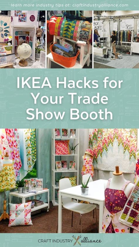 Check out these inventive ways to incorporate items from IKEA into your trade show booth for affordable and creative displays. Ikea Booth Display, Indoor Craft Booth Walls, Booth Decorating Ideas Vendor Boutique, Craft Show Tent Ideas, 10x10 Craft Booth Display Ideas Market, Unique Product Display Ideas, Ikea Craft Fair Display, Boutique Trade Show Booth Ideas, Vendor Store Displays