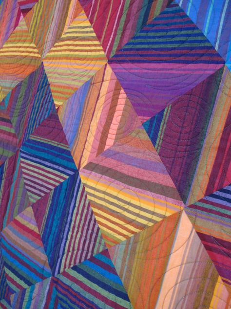 More Quilts from the 3rd edition of Quilts! Quilts!! Quilts!!! | The Plaid Portico Stripe Quilts, Photography Sets, Kaffe Quilts, Kaffe Fassett Quilts, String Quilt, Kaffe Fassett Fabric, Geometric Quilt, String Quilts, Plaid Quilt