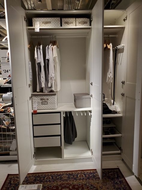 Ikea Brimnes Wardrobe Organization, Songesand Wardrobe Hack, Ikea Brimnes Closet Hack, Brimnes Wardrobe Organization, Brimnes Closet Hack, Ikea Wardrobe Ideas Small Spaces, Brimes Ikea Wardrobe Hack, Ikea Wardrobe Organisation, Ikea Kleppstad Wardrobe