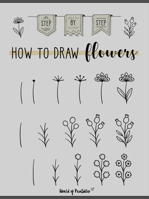 Trin For Trin Tegning, Drawing Hacks, How To Draw Flowers, Optical Illusion Tattoos, Illusion Tattoos, Set Painting, Handwritten Lettering, Pots Diy, Note Ideas