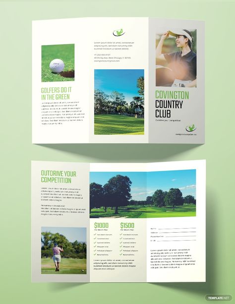 Free Golf Brochure Template #AD, , #Paid, #Golf, #Free, #Template, #Brochure Brochures Design, Brochure Graphic, Modern Brochures, Brochure Inspiration, Template Brochure, Graphic Design Brochure, Country Clubs, Microsoft Publisher, Fold Brochure