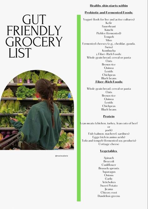 Gut Friendly Foods 🥦🧀🍠 Health Is Wealth Aesthetic, Gut Health Meals, Gut Health Aesthetic, Grocery Inventory, 2024 Health, Gut Health Diet, Health Is Wealth, Soy Products, Fiber Rich Foods