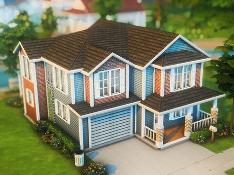 The Sims Resource - Lovelace (TSR only CC / shell) Sims 4 House Shell, Sims 4 Shell House, Sims Lots, Shell House, Sims 4 House Building, Jungle Adventure, Starter Home, Island Living, Romantic Garden