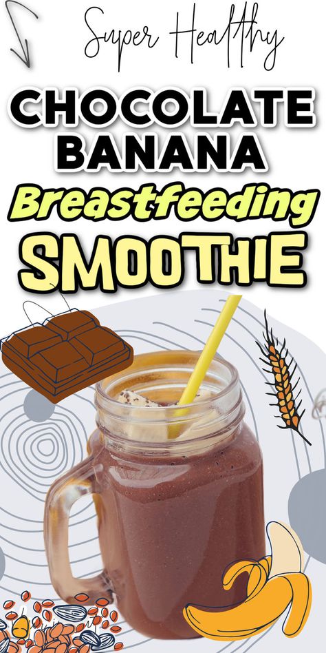 You're going to love this breastfeeding smoothie recipe to increase milk supply. Increase breastmilk supply with this powerful healthy lactation smoothie to help you get fit again after baby and help you make more milk. This tasty smoothie is perfect for moms. Oatmeal Breastmilk Milk Supply, Lactation Breakfast Recipes, Lactation Drinks Milk Supply, Foods For Lactation Milk Supply, Lactation Drinks Recipes, Cacao Powder Smoothie, Lactation Meals, Breastfeeding Smoothie Recipes, Lactation Smoothie Recipes