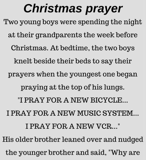 CHRISTMAS PRAYER(FUNNY STORY) – Trending Stories, News, Entertainment, Health, Funny & Celebrity buzz Short Funny Christmas Poems, Inspirational Christmas Stories, Story Jokes, Christmas Short Stories, Funny Christmas Poems, Holiday Poems, Christmas Reflections, Christmas Devotional, Christmas Prayer