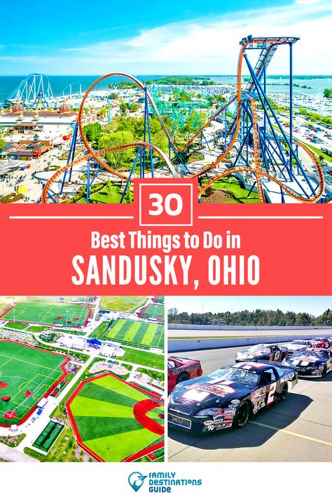 Ohio Vacations, Cedar Point Amusement Park, Things To Do In Summer, Kelleys Island, Sandusky Ohio, Ohio Travel, Indoor Waterpark, Cedar Point, Usa Travel Guide