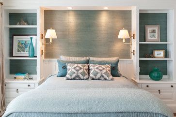 Decorating 101 Bedroom Example                                                                                                                                                                                 More Twin Beds With Built In And Sconces, Bookcase Wall Around Bed, Master Bed Shelves, Over The Bed Wardrobes Small Spaces, Over Headboard Shelves, Bedroom Above Bed Storage, Traditional Bedroom Design, Bedroom Built Ins, Guest Bedroom Design