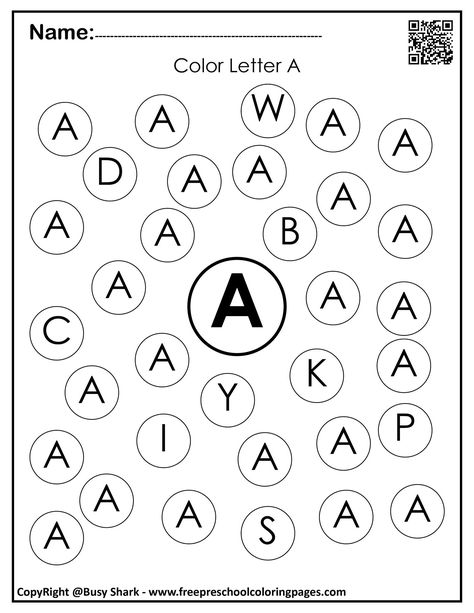 Set of Letter A "10 free Dot Markers coloring pages" Letter Dobber Sheets, The Letter A Crafts Preschool, Review Alphabet Preschool, Learning The Letter A Activities, Alphabet Recognition Preschool, Letter A Trace Worksheet, Abc Dot Marker Pages, Find Letter A Worksheet, A Coloring Sheet