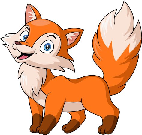 Cute little fox cartoon on white background Fox Cartoon, Fox Clipart, Cityscape Photos, Logo Banners, Nature Backgrounds, Heart With Arrow, Photo Template, Background Banner, Landscape Photos