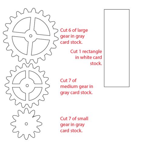 Printable Gear Template, Gear Template, Mechanical Cards, Paper Mechanics, Cards Tutorial, Silhouette Cameo 4, Fathers Day Ideas, Card Tutorial, Adhesive Paper