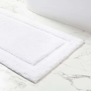 Wayfair | White Bath Rugs & Mats You'll Love in 2022 White Bath Rugs, White Pine Cone, Buffet Decor, Pine Cone Hill, White Bath, Decorative Borders, Desktop Decor, Bath Linens, Lavender Fields