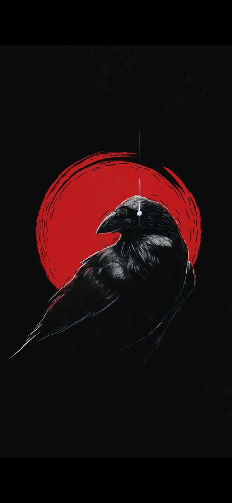 Dark Desktop Backgrounds, Raven Wallpaper, Crows Artwork, Red Crow, Witcher Wallpaper, Hulk Art, Crow Tattoo, Gothic Wallpaper, Ipad Wallpapers