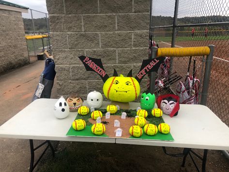 Softball Pumpkin Ideas, Softball Tournament, Softball Ideas, Pumpkin Smash, Softball Tournaments, Pumkin Carving, Pumpkin Ideas, Halloween Stuff, Softball