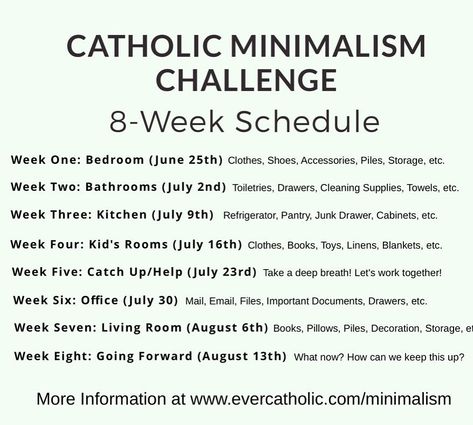 Christian Minimalism, Christian Homemaker Schedule, Catholic Minimalism, Catholic Modesty, Minimalism Challenge, Week Schedule, Traditional Catholicism, Make It Work, Simple Living