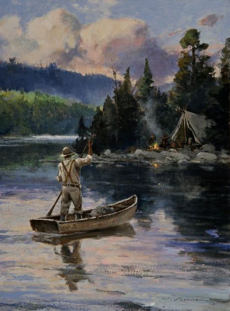 Jim Warren, Fishing Art, Hunting Art, Cabin Art, Family Man, Wood Painting Art, Harley Bikes, Lake Art, Sport Art