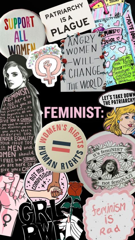 #feminism #feminist #wallpaper Feminist Wallpaper, What Is Feminism, Feminism Quotes, Feminist Movement, Bullet Journal Diy, Riot Grrrl, Just Girly Things, Girl Power, Girly Things