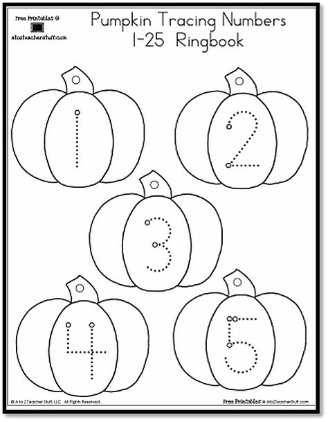 Pumpkin Number Tracing 1-25 | A to Z Teacher Stuff Printable Pages and Worksheets Harvest Preschool, Fall Preschool Unit, Pumpkin Preschool, Fall Preschool Worksheets, Pumpkin Activities Preschool, Alphabet Tracing Printables, Pumpkins Preschool, Tracing Alphabet, Pumpkin Unit