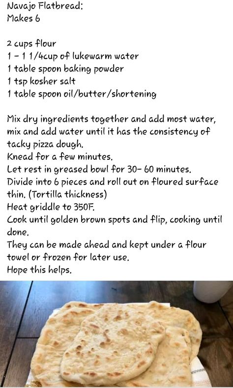 Navajo Flatbread Recipe, Navajo Bread Recipe, Native American Fry Bread Recipe, Navajo Flatbread, Native American Fry Bread, Homemade Tortilla Recipe, Easy Flatbread Recipes, Fried Bread Recipe, Easy Flatbread