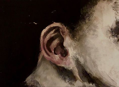 from henrick uldalens work #art #ear #profile #sideprofile #portrait #drawing #painting #art #tradional #traditionalart#l Ear Painting, Ear Bud Painting Ideas, Ears Bleed, Ear Anatomy Art, Ear Oil Painting, Ear Hair, Art Portfolio, Traditional Art, Painter