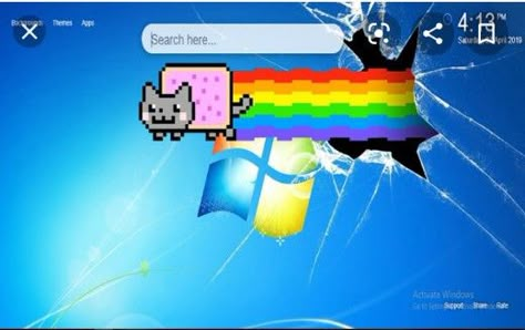 Nyan Cat Broke to windows 7!!!! OMG! Nyan Cat Aesthetic, Nyan Cat Matching Pfps, Nyan Cat Wallpapers, Nyan Cat Fanart, Nyan Cat Pfp, Tac Nayn, Silly Wallpapers, Nya Cat, Scene Pfp