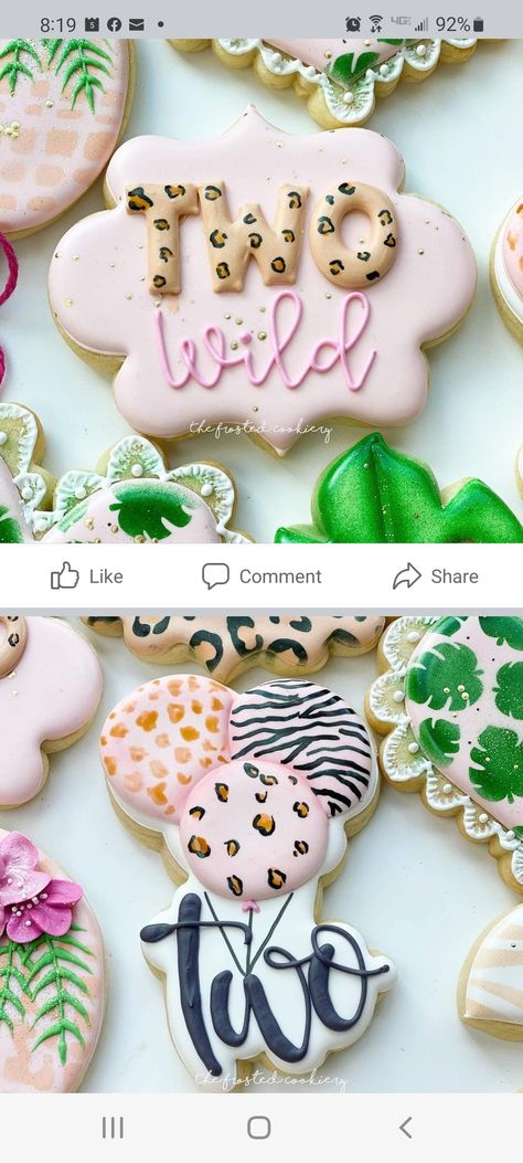 2 Wild Birthday Cookies, Born 2 Be Wild Cookies, Two Wild Birthday Desserts, Two Wild Decorated Cookies, Two Wild Birthday Party Girl Cookies, Born 2 Be Wild Birthday Cake, Born Two Be Wild Cookies, 2 Wild Cookies, Two Wild Cookies Decorated