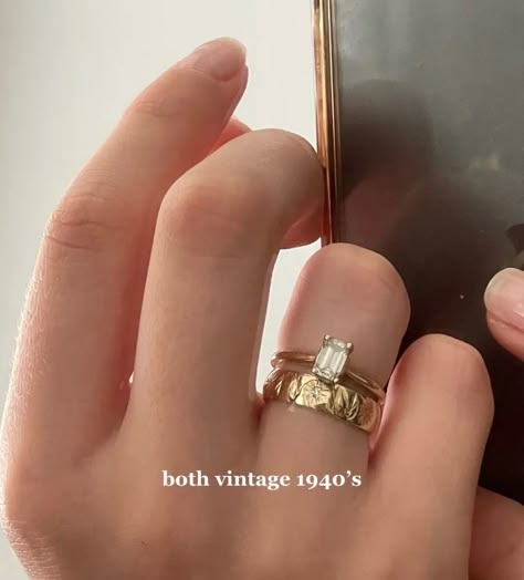 Wedding Band Aesthetic, Ring Stack Aesthetic, Mary Ralph, Wedding Ring Stack, Band Aesthetic, Hot Jewelry, Nail Jewelry, Ring Stack, Dope Jewelry