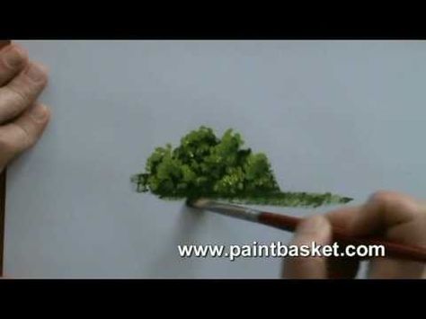 http://www.paintbasket.com - How to paint trees and bushes.  This art classes will teach you how to paint trees and bushes so they look natural. The technique can be used for stones, people and any other random group of objects in your painting Drawing A Tree, Paint Trees, Oil Painting Tips, Oil Painting Lessons, Painting Lesson, Painting Trees, Oil Painting Tutorial, Oil Painting Techniques, Acrylic Painting Techniques