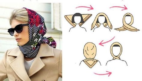 Hair Scarf Styles, Head Scarf Styles, Scarf Outfit, Concept Clothing, Bandana Styles, Causual Outfits, Scarf Tying, How To Wear Scarves, Fashion Hacks Clothes