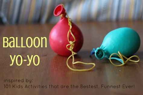 How to Make a Balloon Yo-Yo Stress Reliever Ballon Crafts, Easy Indoor Activities, Summer Boredom Busters, Summer Boredom, Indoor Activities For Toddlers, Keep Kids Busy, Indoor Kids, Boredom Busters, Activities For Toddlers