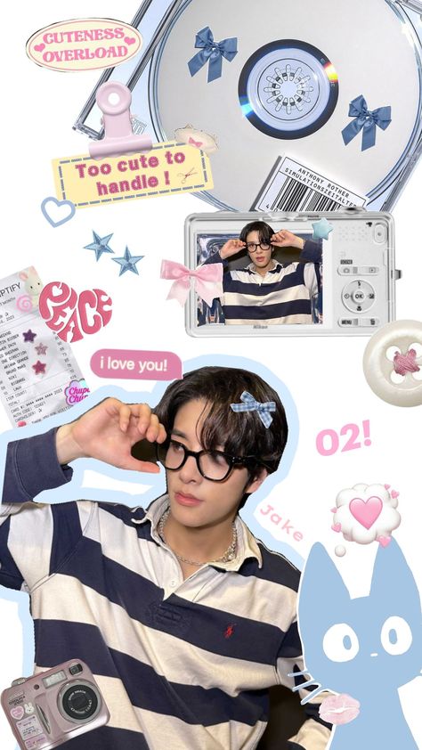 Jake enhypen🩷🩵 #fyp #blue #pink #white #enhypen #engene #jake #jaeyun #kpop #kpopedit #bluejake #y2k #aestethic Zain One Direction, Enhypen Jake Wallpaper, Jake Wallpaper, Blue And White Wallpaper, Kpop Iphone Wallpaper, Au Ideas, Blue Y2k, Pop Posters, Y2k Wallpaper