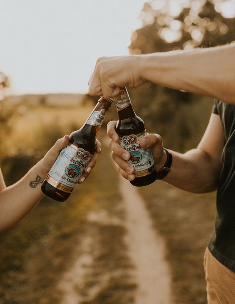 Wisconsin Summer, Spotted Cow, Beer Cap, Fun Engagement Photos, Summer Engagement Session, Wisconsin Wedding, Photography Education, Engagement Ideas, Engagement Photo Poses