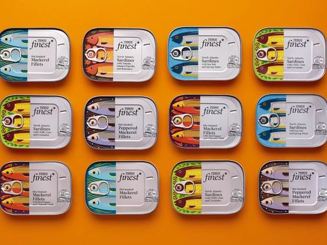 Some fishy illustrations I did for Tesco Finest's sardine and mackerel packaging <><Thanks to JKR Global for the project, art direction and photography! Ross Ulbricht, Packaging Food, Third Place, Creative Review, Food Product, Package Design, Product Packaging, Design Reference, Fresh Food