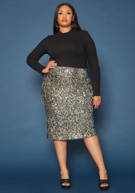 Sparkly Skirt Outfit, Plus Size Sequin Skirt, Sequin Skirt Outfit, Sequence Skirt, Silver Sequin Skirt, Sparkly Skirt, Sparkle Outfit, Pencil Midi Skirt, Glitters Skirt