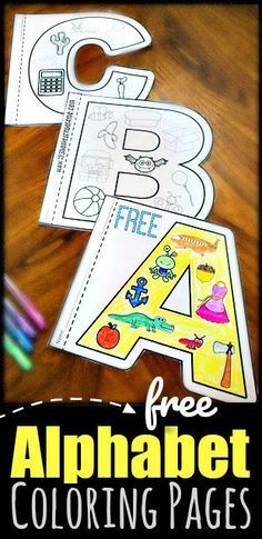 Alphabet Art For Preschoolers, Pre K Letter F Activities, Preschool Learning Alphabet, Preschool Play And Learn, Color Alphabet Letters, Teaching Abcs Preschool Free Printable, Build A Letter Free Printable, Letter Id Activities, Learn Abc Preschool