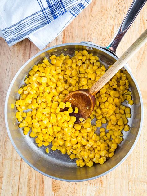 How to Cook Canned Corn - Cook Fast, Eat Well Roasted Canned Corn, Canned Corn, Eat Well, How To Cook, Gluten Free Vegetarian, Eating Well, Corn