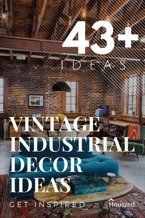 43+ Vintage Industrial Decor Ideas That Deliver the 'wow' Factor in 2023 Distressed Brick Wall, Meditation Room Ideas, Industrial Style Interior Design, Warehouse Ideas, Post Modern Furniture, Industrial Ideas, Industrial Style Bedroom, Installation Ideas, Warehouse Living