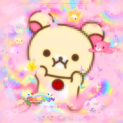 Tagggssss #korilakkuma #rilakkuma #pink #pinkcore #pastel #pastelcore #kawaii #kawaiicore #cute #cutecore #kidcore #gloomybear #sanrio #rainbow #rainbowcore #neon #star #hearts Rilakkuma Pink, Kawaiicore Pfp, Rilakkuma, Pastel, Neon, Pink, Kawaii