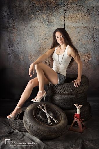 Book Pile, Woman Mechanic, Bouidor Photography, Syracuse Ny, Pin Ups, Mechanic Tools, Dream Girl, Brunette Girl, Portrait Session