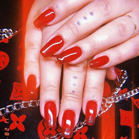 Natalie Minerva on Instagram: “CHERRY JELLO ❤️ by @califreenails using @apresnailofficial 💅🏼 To book an appointment with Michelle, please visit NAILSWAG.COM ✨ #nailart…” Swag Nails, Nail Art, Nails, Instagram