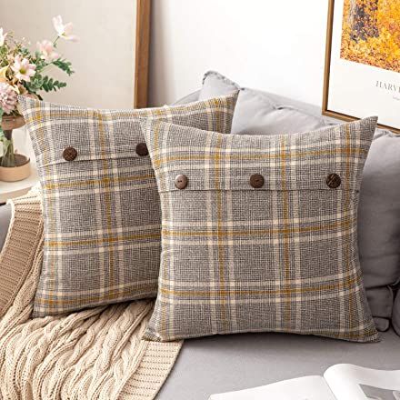 Amazon.ca Shopping Cart West Elm Bedding, Plaid Pillow Covers, Couch Pillow Covers, Plaid Pillow, Fall Pillows, Linen Pillow Covers, Linen Throw Pillow, Farmhouse Pillows, Linen Throw