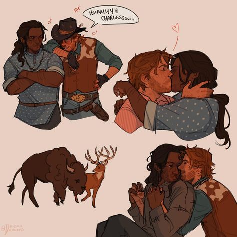 Rdr2 Ship Fanart, Charles And Arthur Rdr2 Fanart, Arthur Fanart Rdr2, Arthur X Charles Fanart, Arthur Morgan Cute Fanart, Rick X Shane Fanart, Dutch And Arthur Rdr2, Arthur Morgan Charles Smith, Female Arthur Morgan