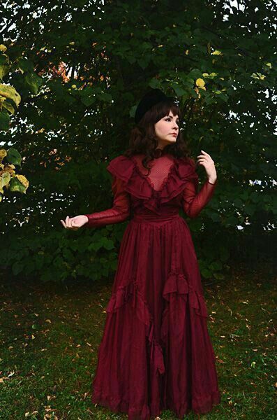 Vintage Gunne Sax Dress, Sax Dress, Gunne Sax Dress, Retro Pin Up, Gunne Sax, Burgundy Dress, My Color, Historical Fashion, Lolita Fashion