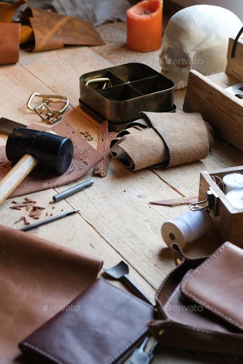 Leather Product Photography, Craftsmanship Photography, Magnetic Wristband, Antique Woodworking Tools, Ridgid Tools, Fabrication Tools, Craft Images, Wood Carving Tools, Work Tools